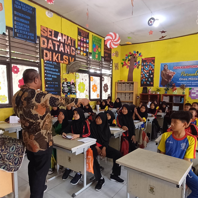 Sosialisasi Lpk Piltera kepada siswa siswi SDN kampung besar 02